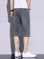 Men's Casual Washed Denim Shorts