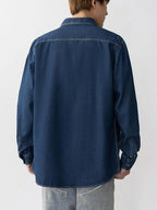 Men's Plus Size Denim Shirt – Relaxed Fit