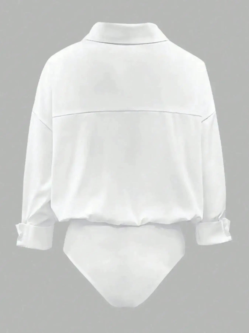 Button-Down Long Sleeve Bodysuit by Parfymia
