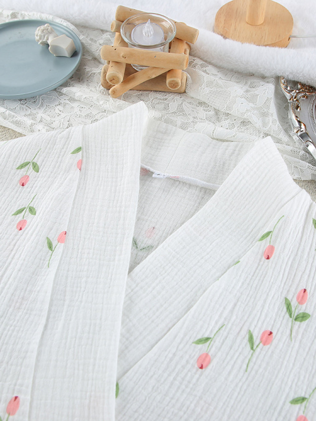 Women's Floral Print Cotton Nightgown