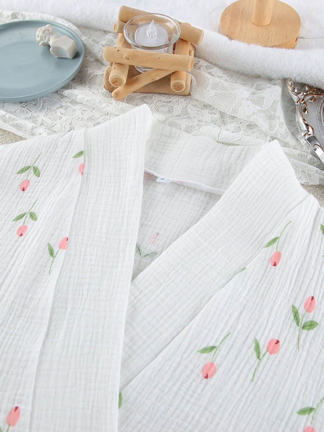 Women's Floral Print Cotton Nightgown