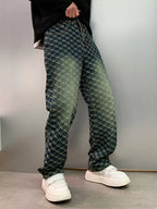 Men's Patterned Relaxed Fit Jeans