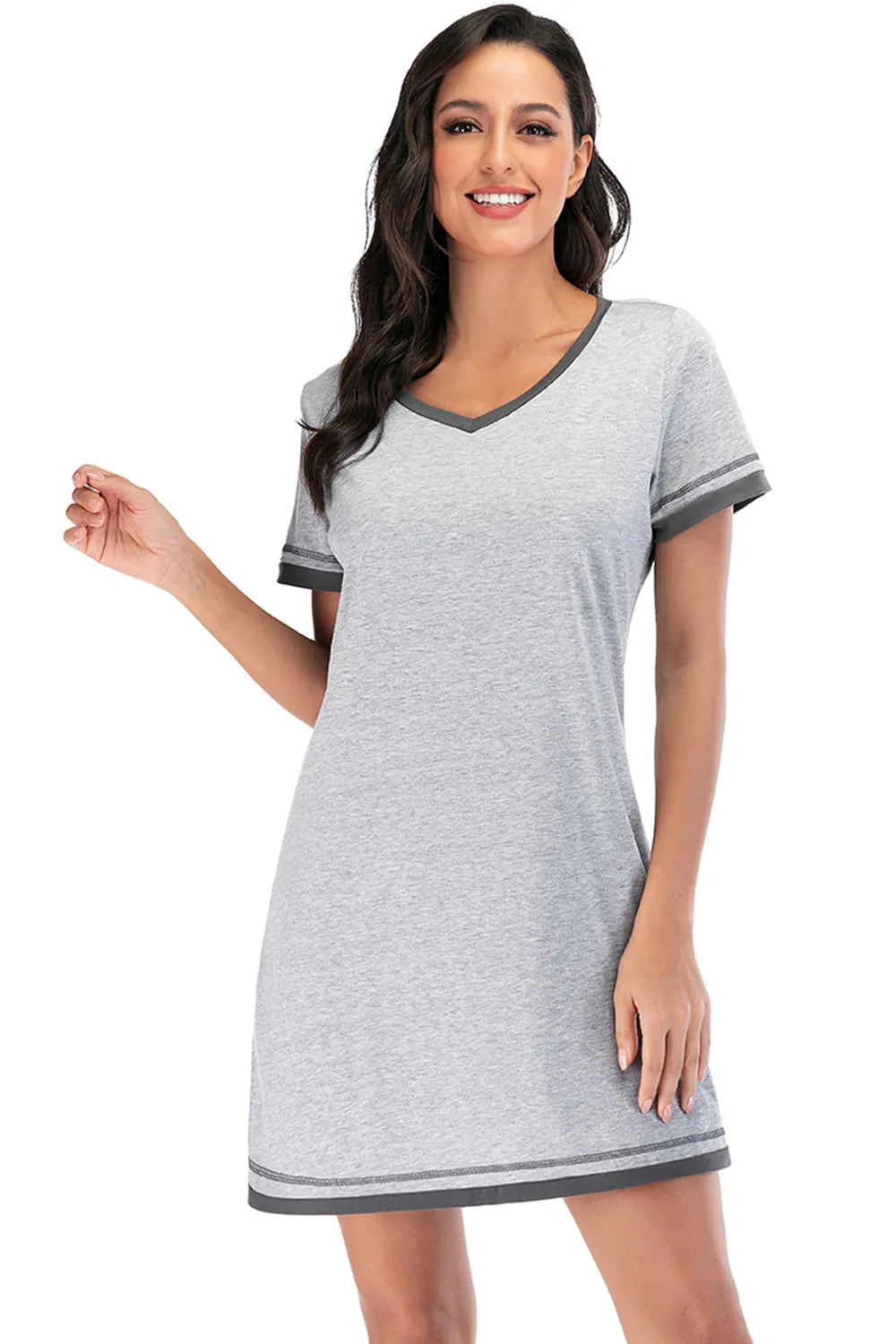 Women's Lounge Dress – Contrast Trim