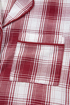 Women's Loungewear Set Plaid Long Sleeve