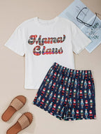 Women's Loungewear Set – Mama Claus Plaid