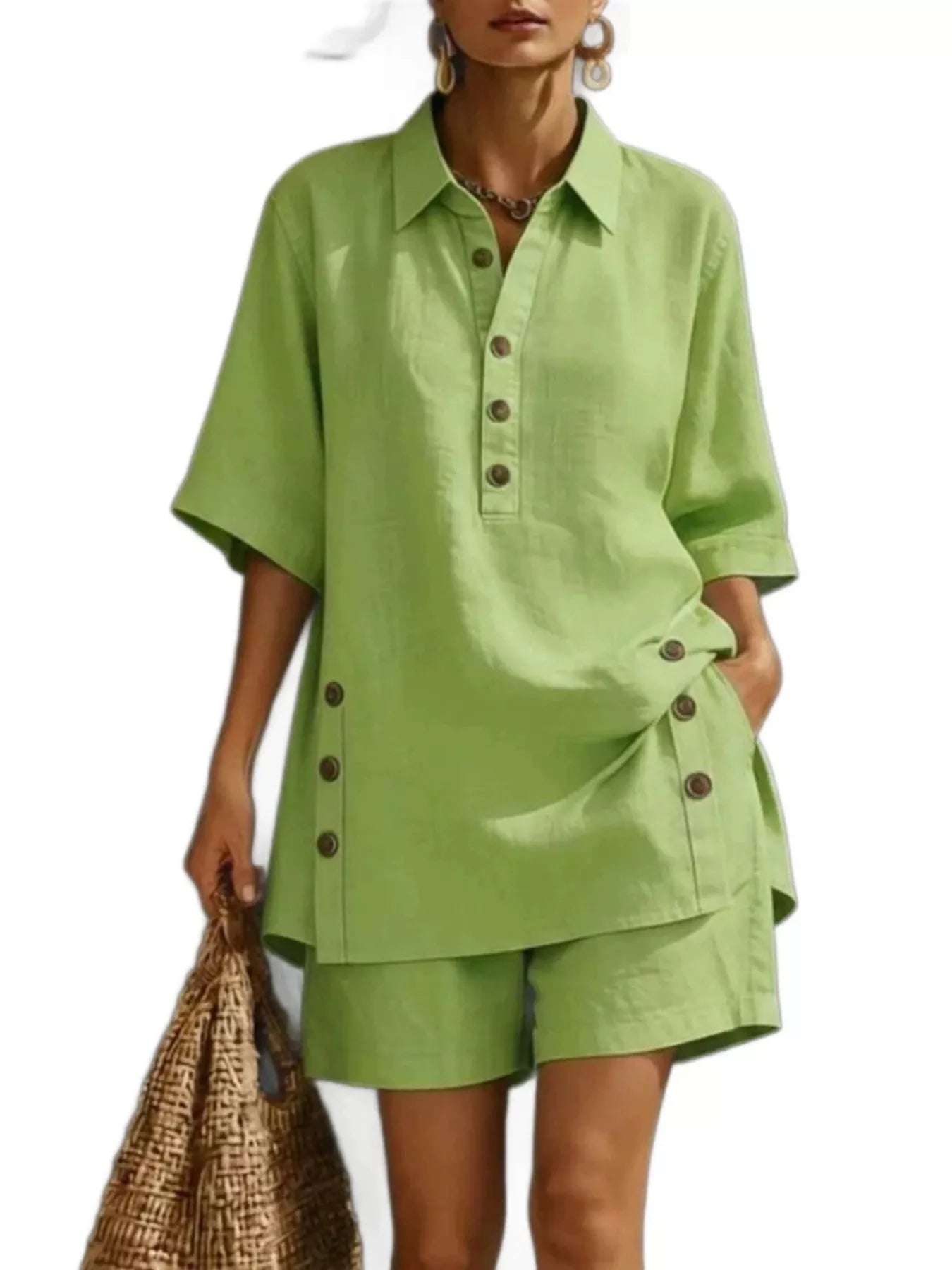 Women's Shorts – Linen Casual Set