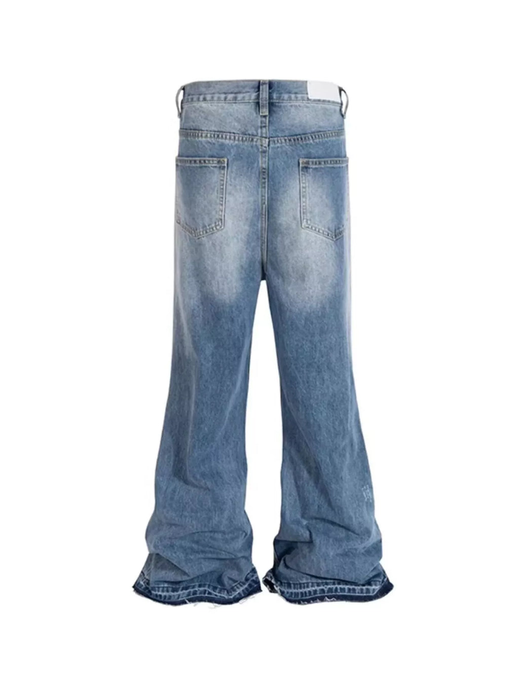 Men's Wide Leg Jeans – Distressed