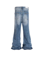 Men's Wide Leg Jeans – Distressed