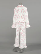 Women's Loungewear Heart Print Cotton Set