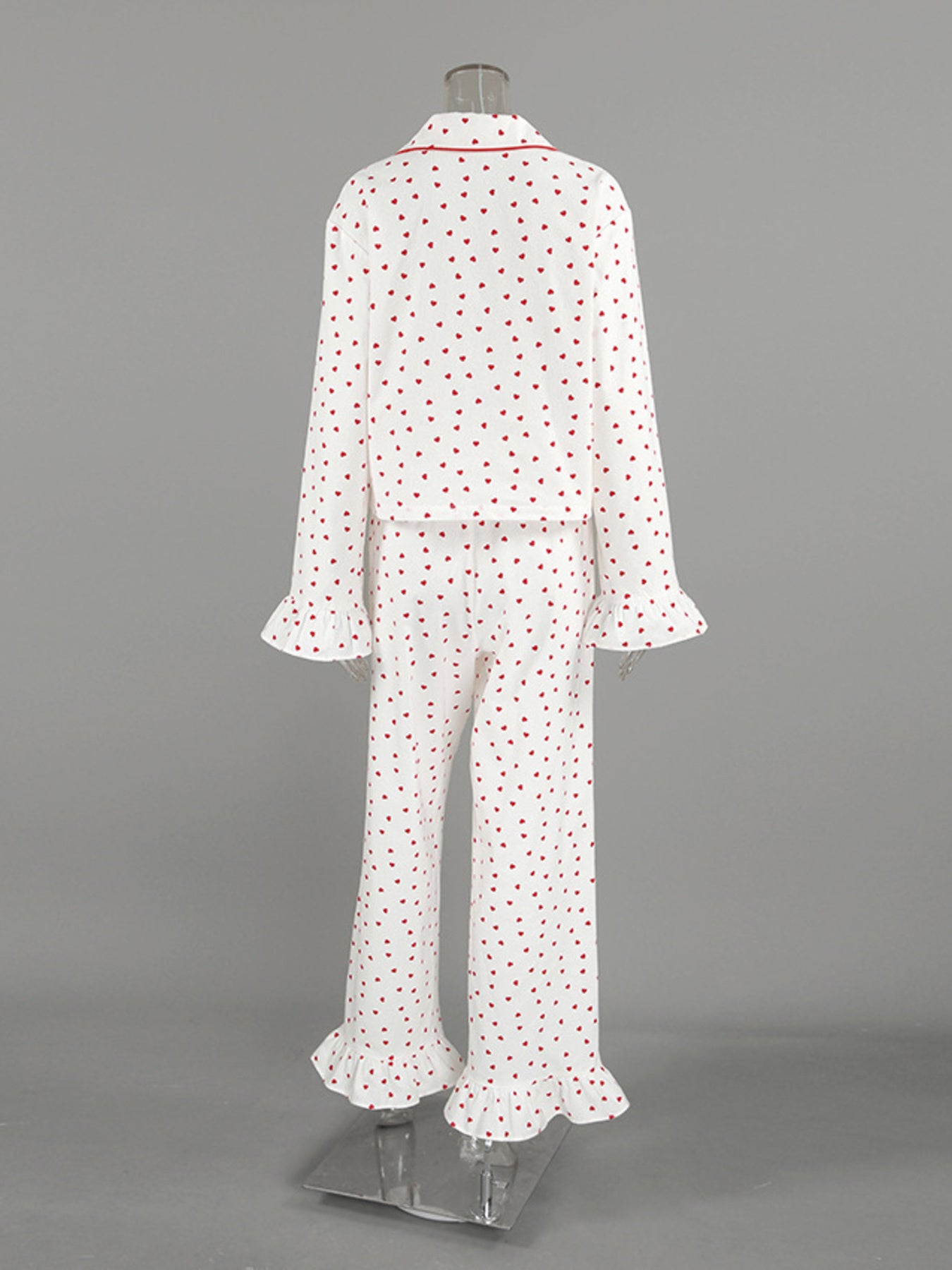 Women's Loungewear Heart Print Cotton Set