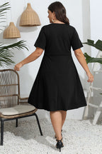 Women's Plus Size Openwork Dress