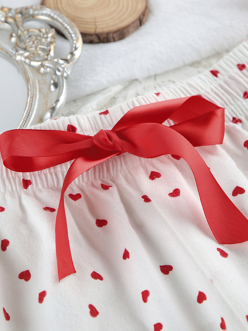 Women's Loungewear Heart Print Cotton Set