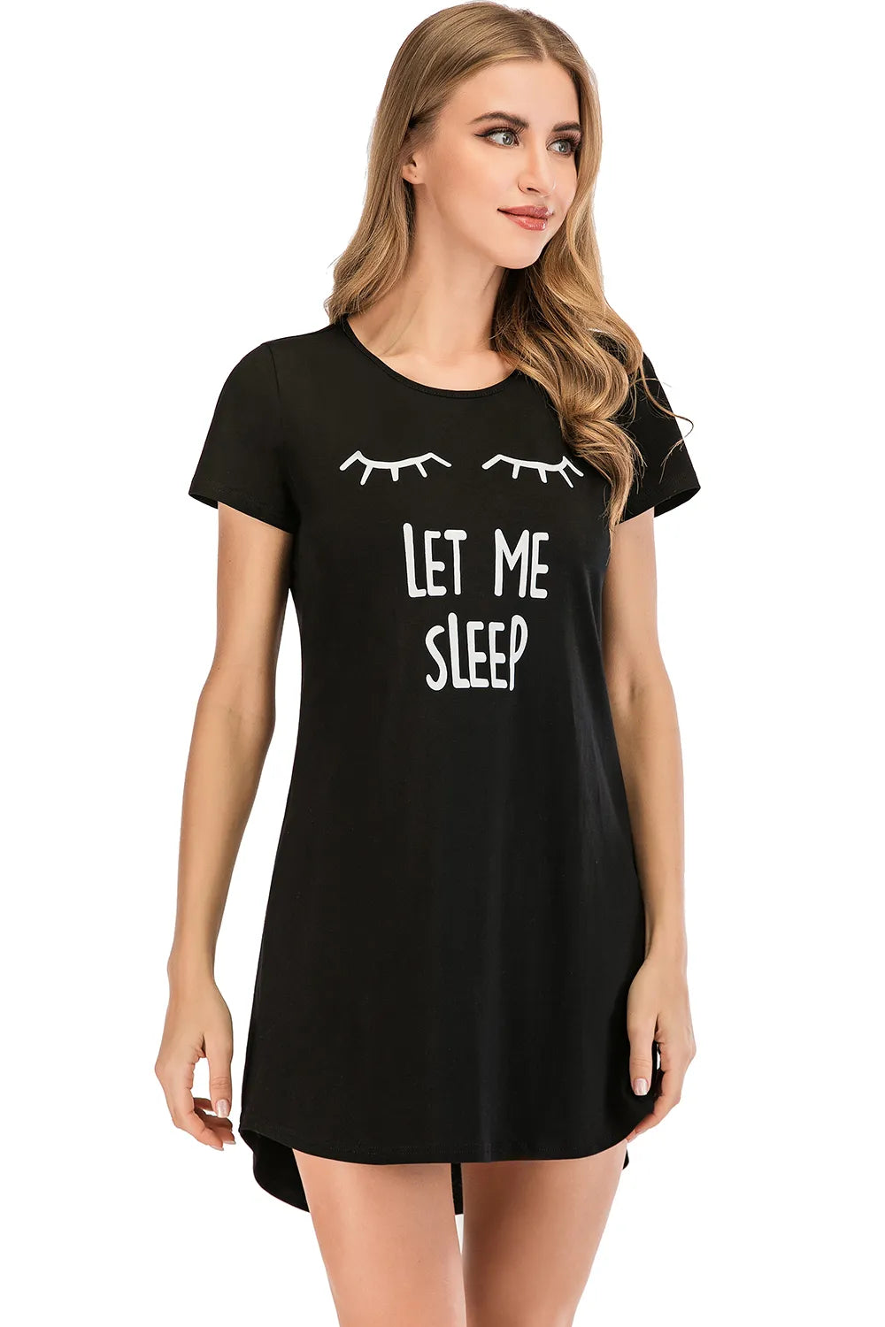 Women's Lounge Dress – Graphic Round Neck
