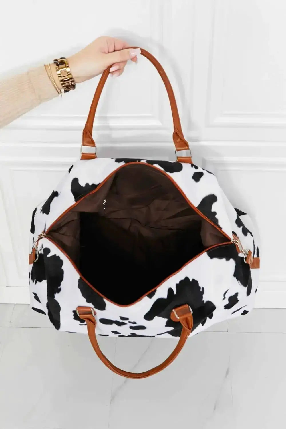 Animal Print Plush Weekender Bag by Parfymia