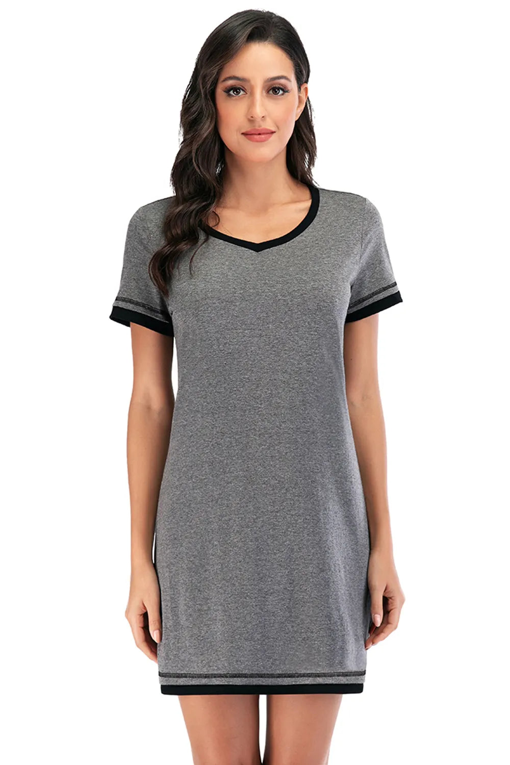 Women's Lounge Dress – Contrast Trim