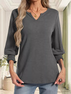 Women's Notched Top Plus Size