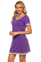 Women's Lounge Dress – Contrast Trim