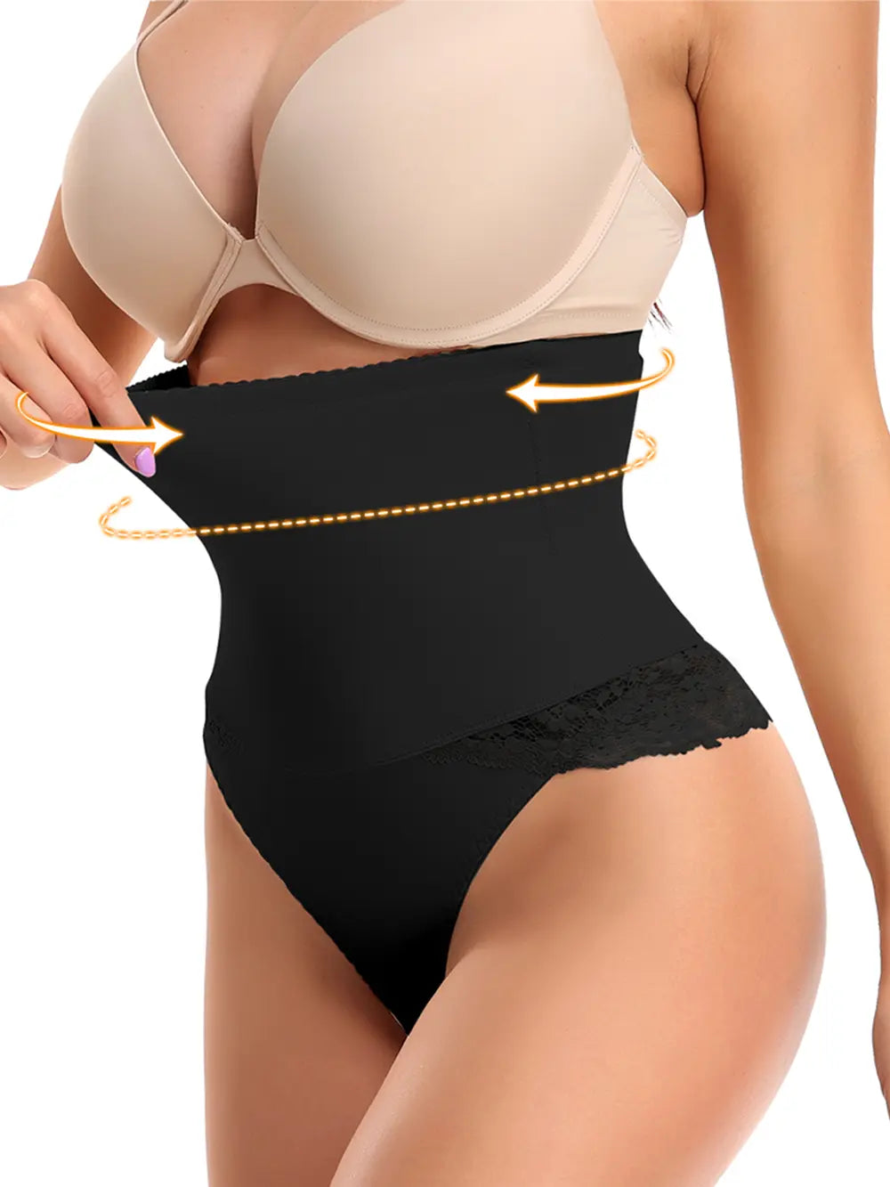 Women's Shorts – Lace Detail Shaping