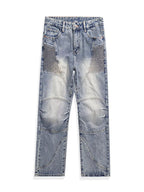 Men's Wide Leg Jeans – Washed Light Blue