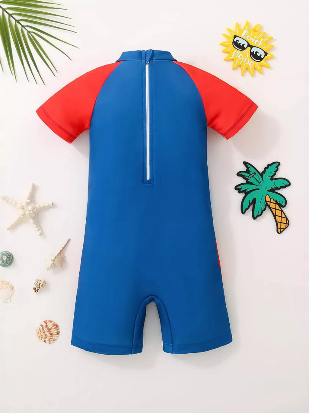 Children's Spider-Man Short Sleeve One-Piece Swimsuit