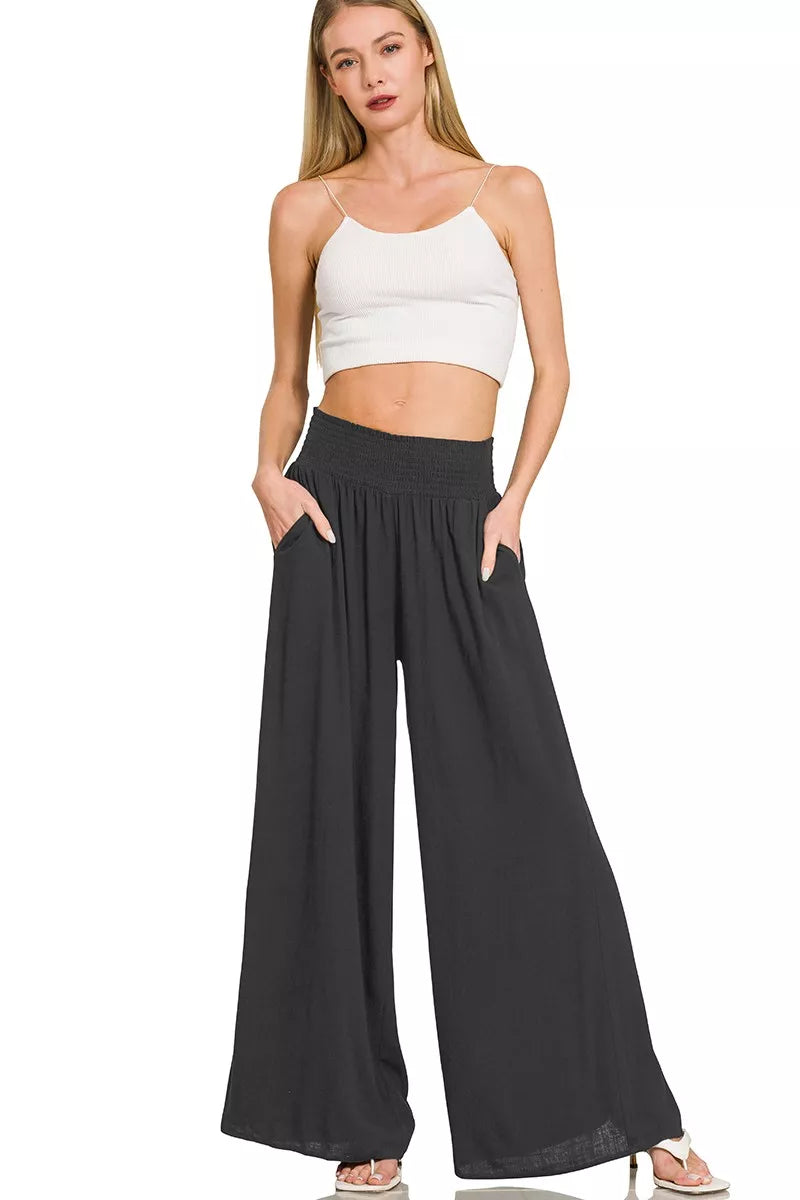 Women's Lounge Pants – Smocked Waistband