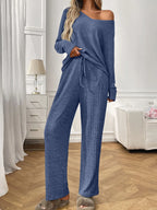 Women's Loungewear Set – Ribbed Long Sleeve