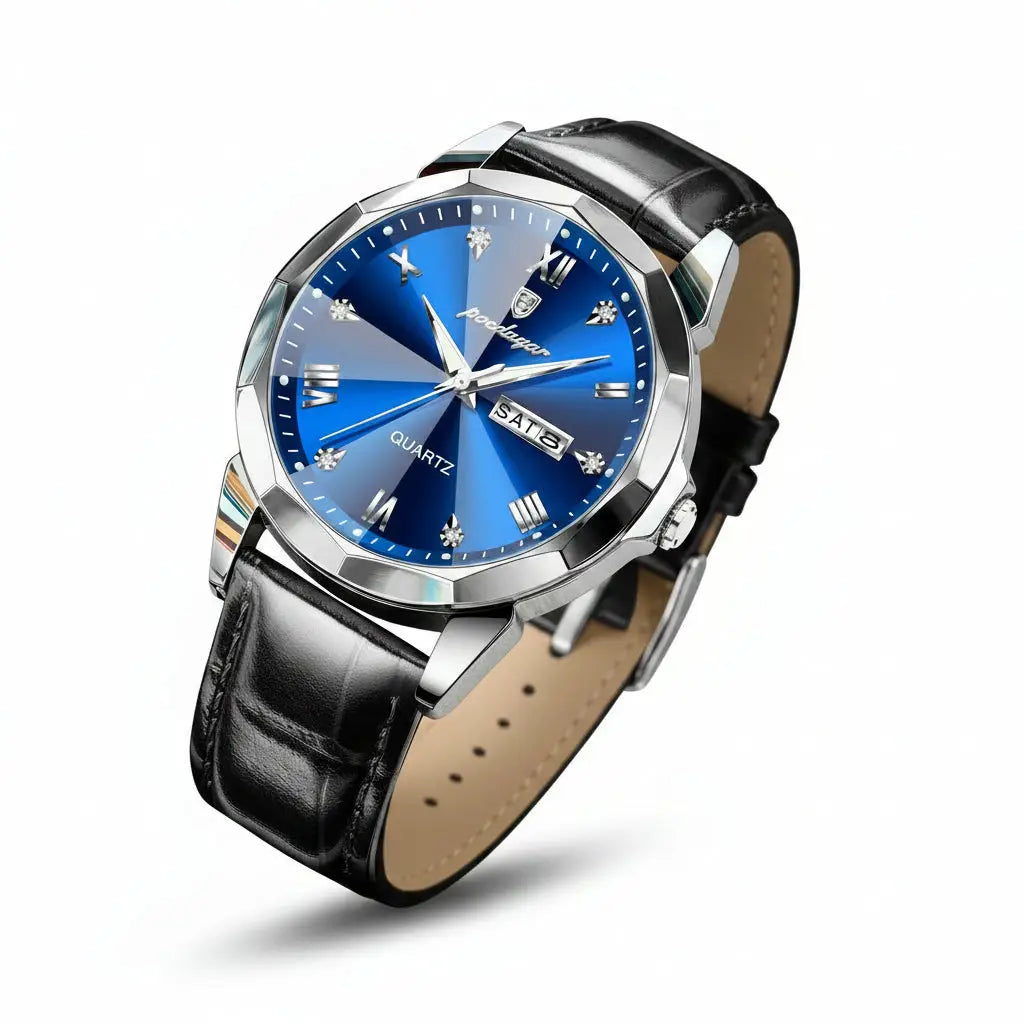 Belt Style Men's Waterproof Luminous Fashion Quartz Watch Dropshipman