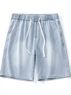 Men's Shorts – Wide Leg Drawstring Denim