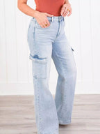 Women's Cargo Jeans Wide Leg Plus Size