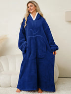Women's Lounge Dress – Hooded Pocketed