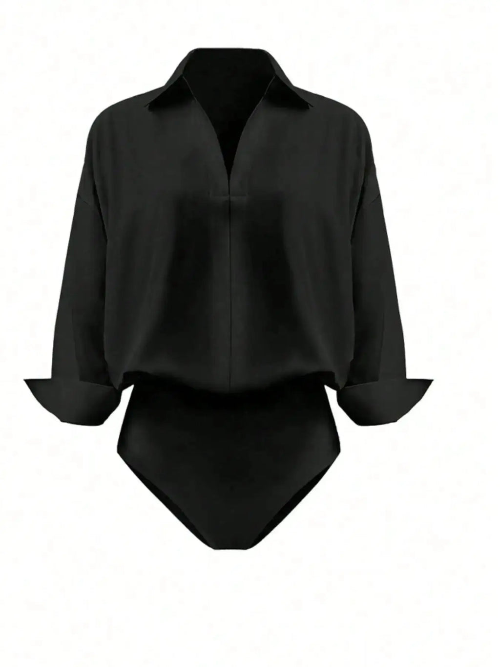 Button-Down Long Sleeve Bodysuit by Parfymia