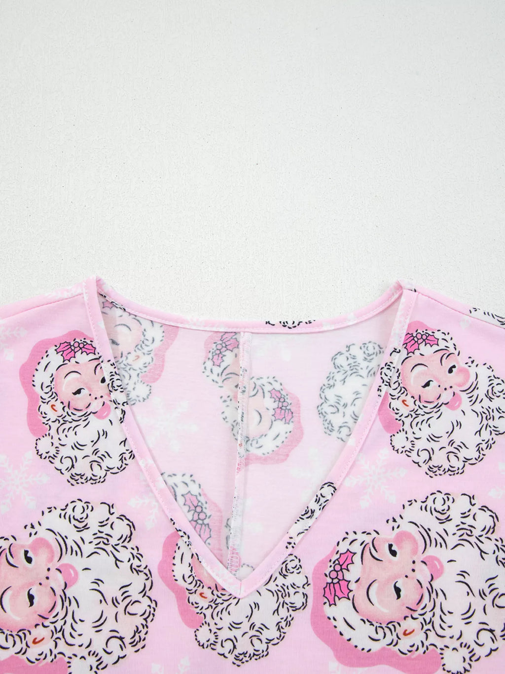 Women's Loungewear Santa Claus Print Set