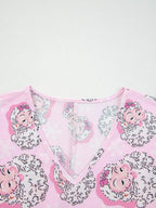 Women's Loungewear Santa Claus Print Set