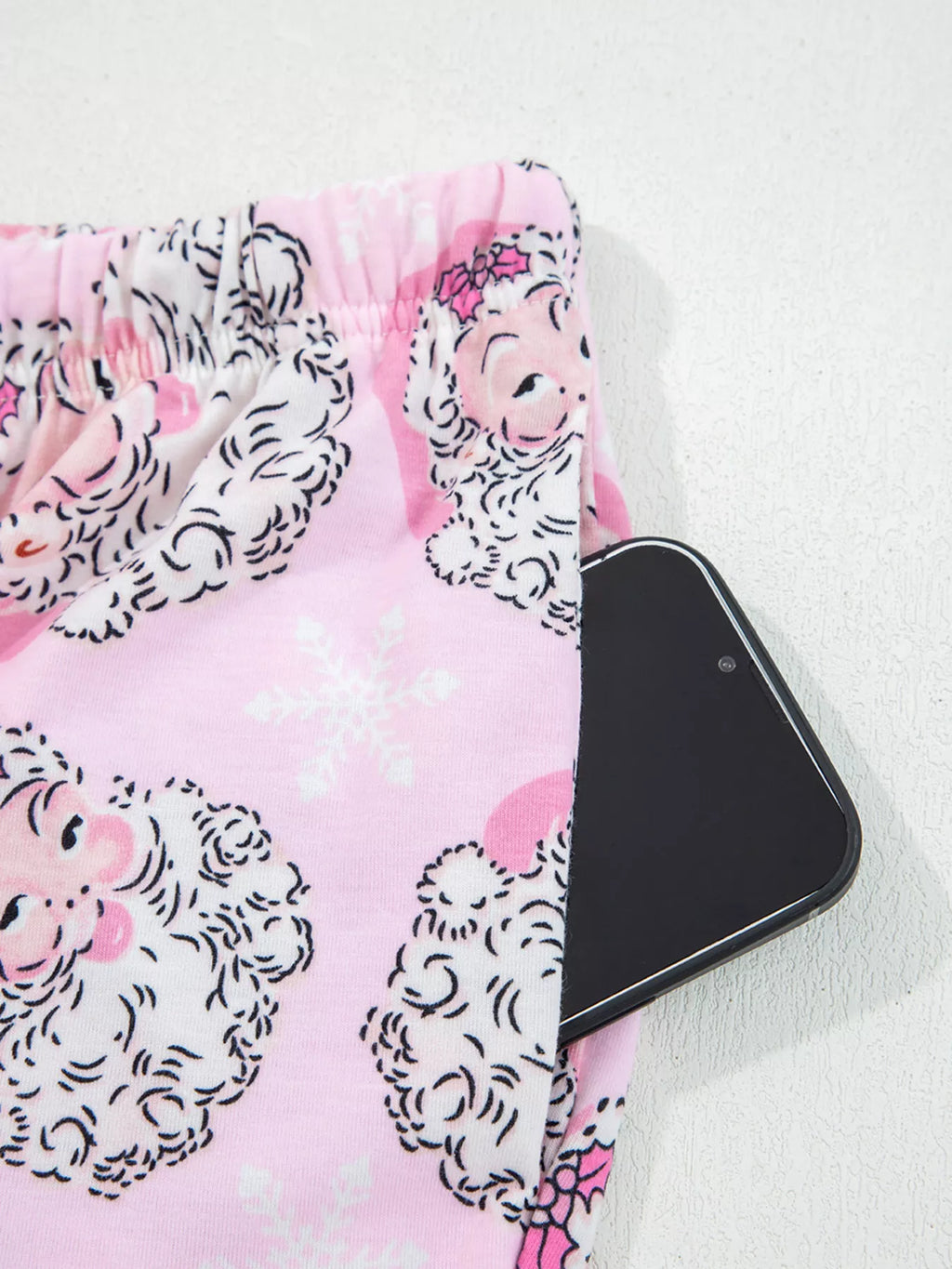 Women's Loungewear Santa Claus Print Set