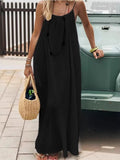 Full Size Backless Scoop Neck Maxi Dress Plus Size Trendsi