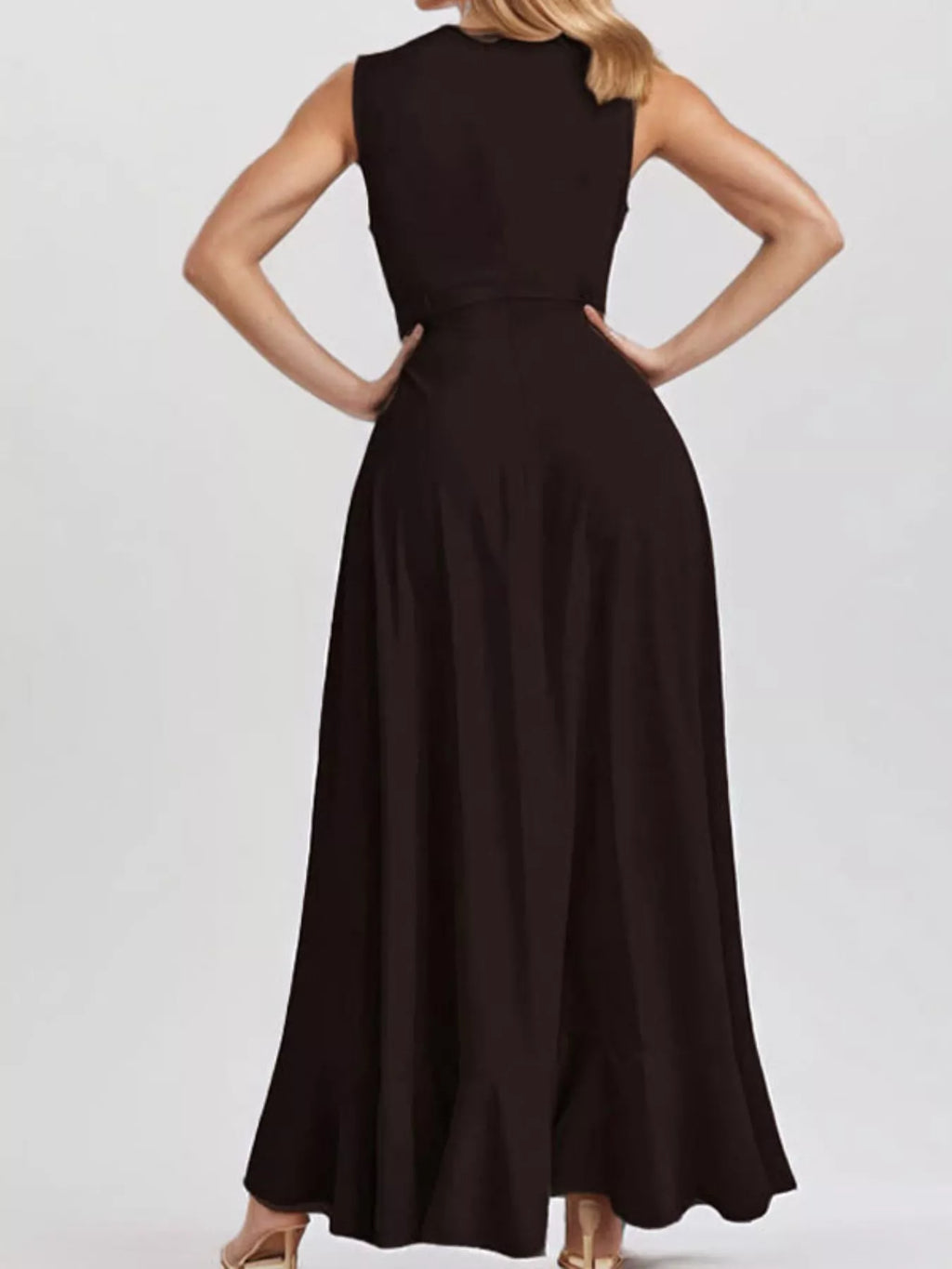 Women's Maxi Dress Ruffled High-Low Plus Size