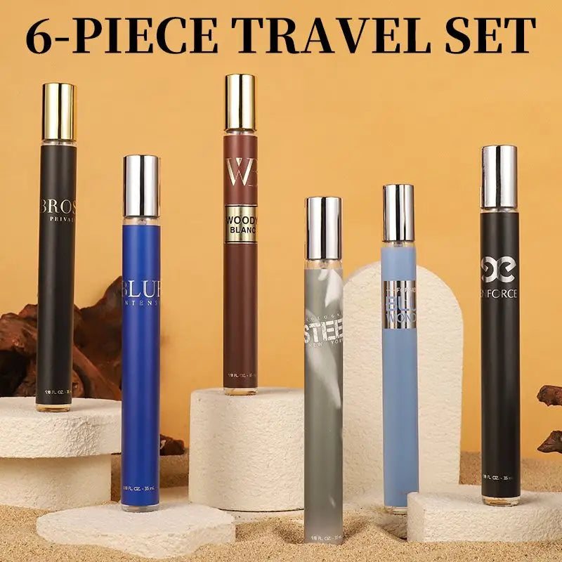 6pcs Set, 1.18fl.oz/35ml Each Bottle, Men's Eau De Toilette Spray, Long-Lasting Perfume, 6 Different Scent, Perfect for Dating, Daily Life, Parties, Gift Giving Doba