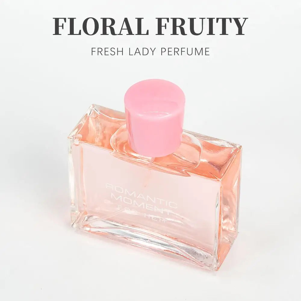 3.4fl Oz Women's Eau De Parfum - ROMANTIC MOMENT - Floral & Woody - With Rose, Chamomile, and Lemon - Medium Intensity Perfume Parfymia