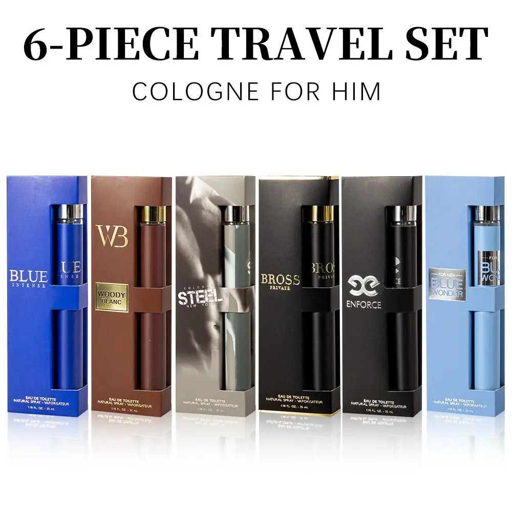 6pcs Set, 1.18fl.oz/35ml Each Bottle, Men's Eau De Toilette Spray, Long-Lasting Perfume, 6 Different Scent, Perfect for Dating, Daily Life, Parties, Gift Giving Doba