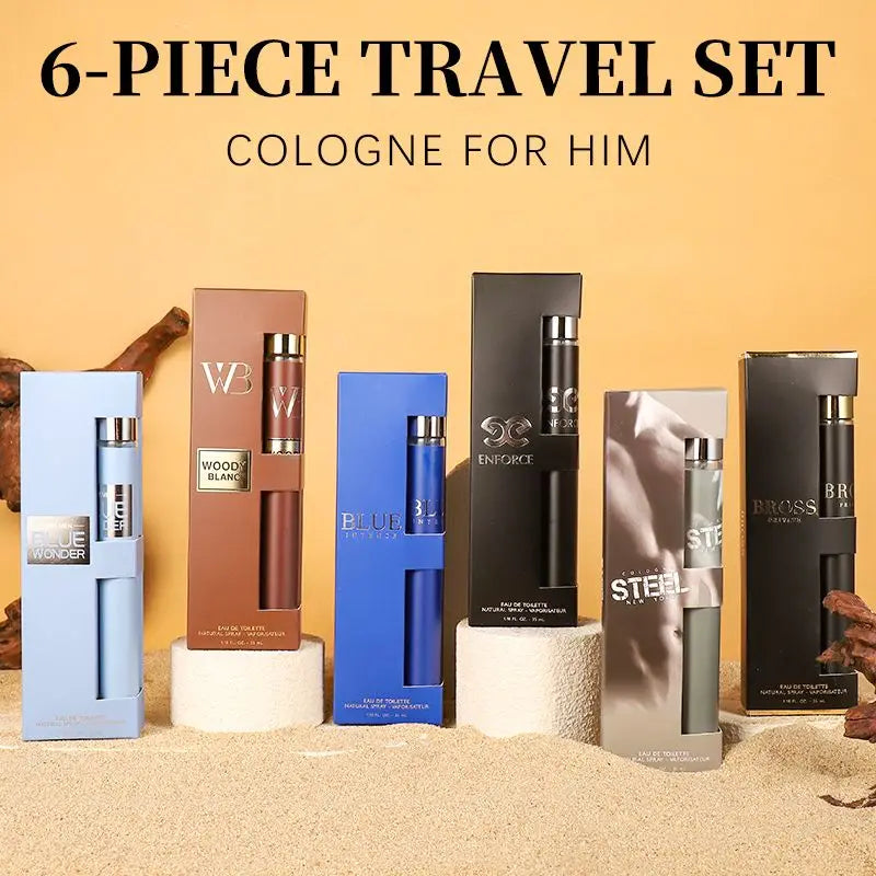 6pcs Set, 1.18fl.oz/35ml Each Bottle, Men's Eau De Toilette Spray, Long-Lasting Perfume, 6 Different Scent, Perfect for Dating, Daily Life, Parties, Gift Giving Doba