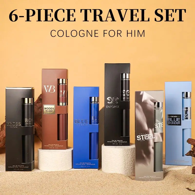 6pcs Set, 1.18fl.oz/35ml Each Bottle, Men's Eau De Toilette Spray, Long-Lasting Perfume, 6 Different Scent, Perfect for Dating, Daily Life, Parties, Gift Giving Doba