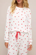 Women's Loungewear Set – Hearts Print