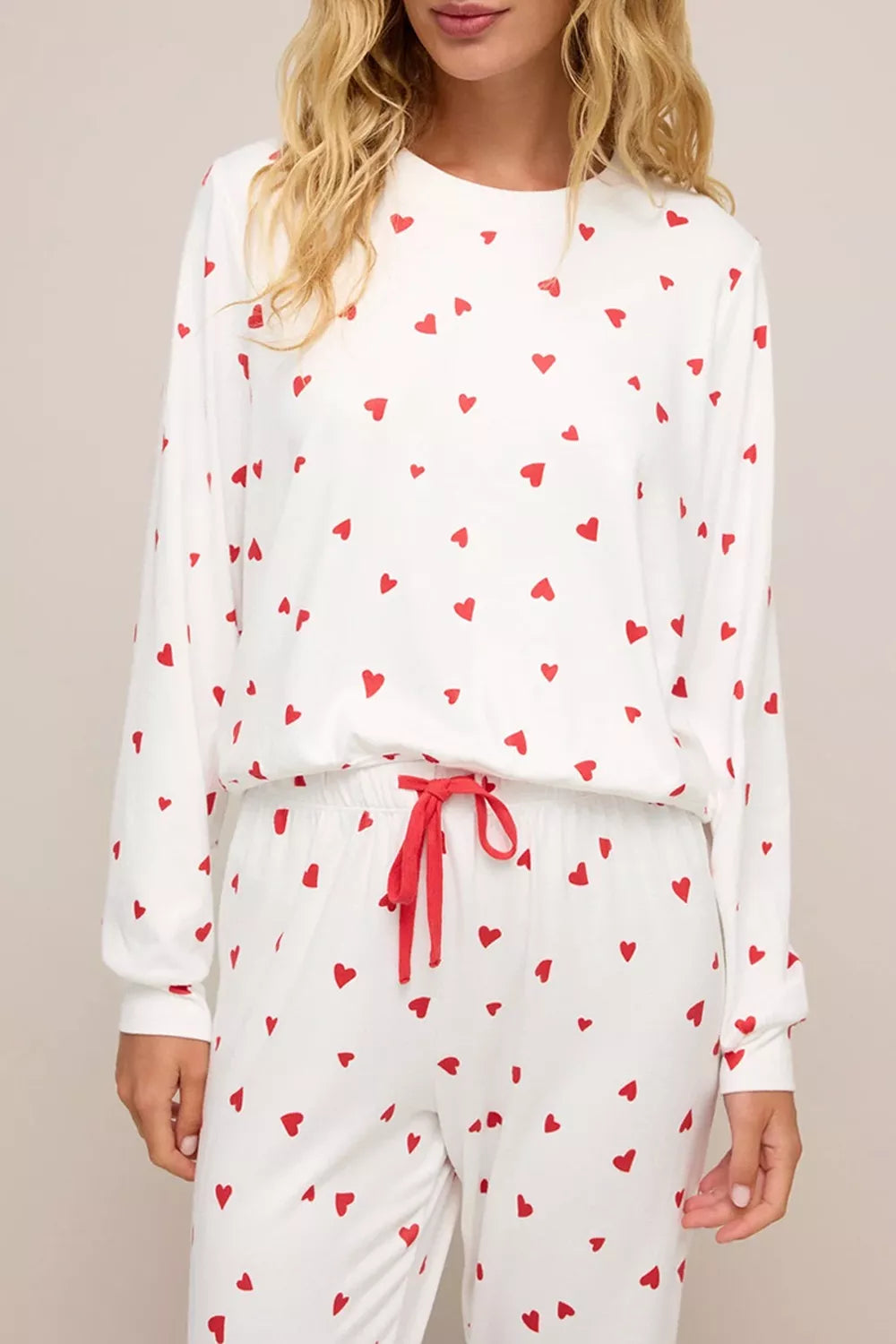 Women's Loungewear Set – Hearts Print