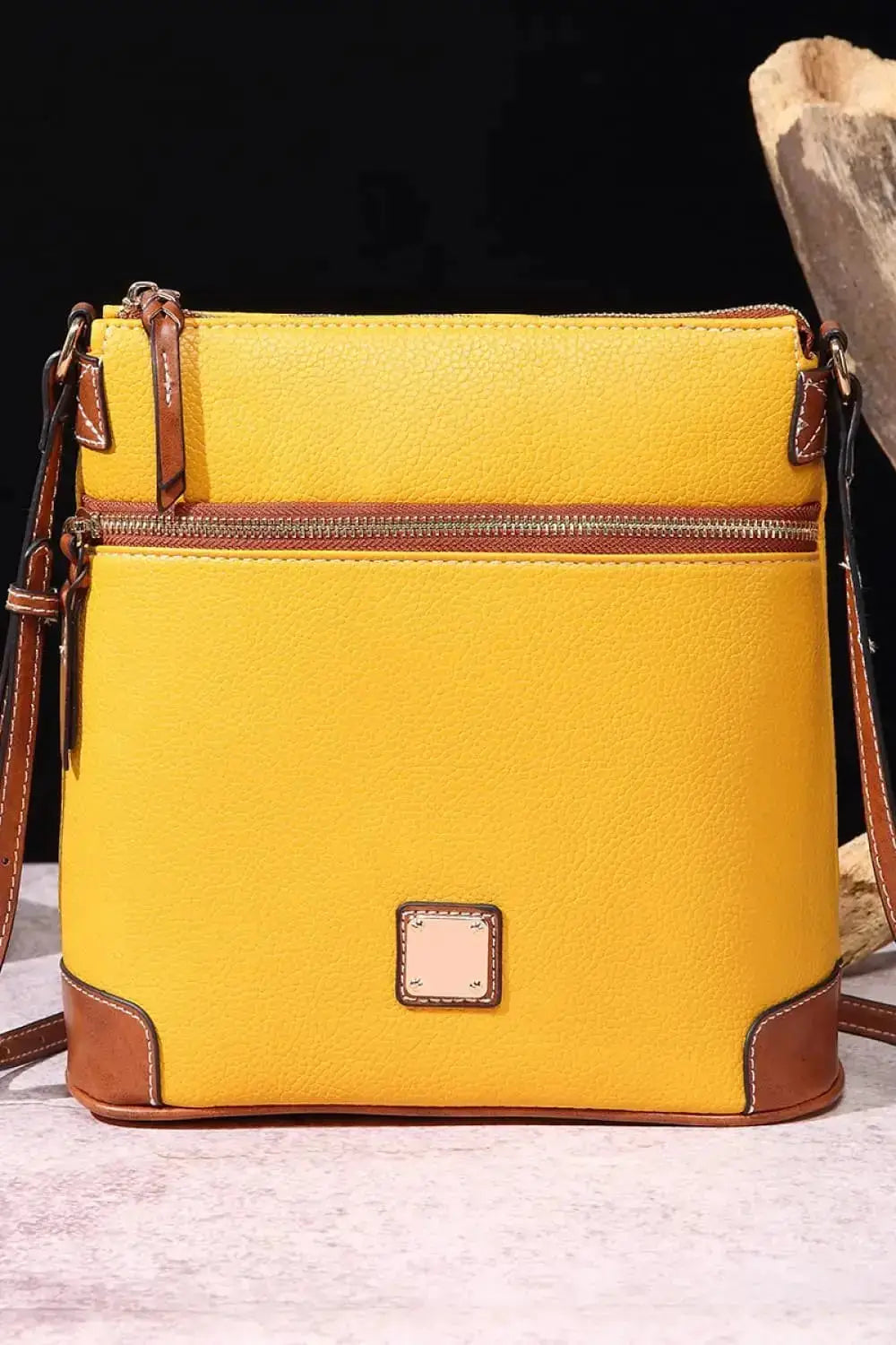 PU Leather Crossbody Bag Medium Size by Parfymia