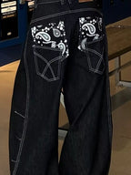 Men's Cargo Jeans Loose Fit Plus Size