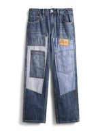 Men's Patchwork Relaxed Fit Jeans
