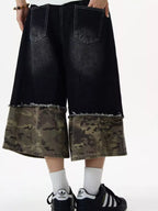 Men's Shorts – Distressed Wide Leg Denim