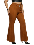 Women's Plus Size High Waist Flare Pants