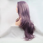 13*3" Lace Front Wigs Synthetic Long Wavy 24" 130% Density
