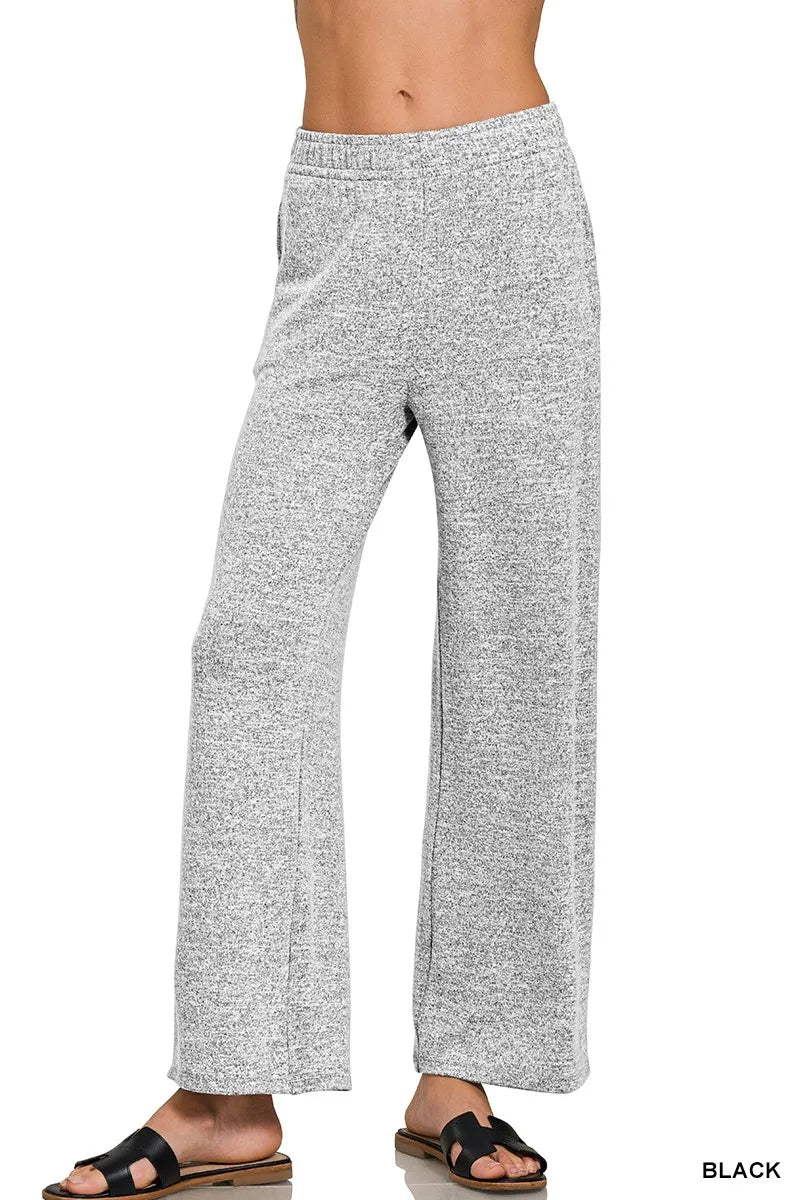 Women's Lounge Pants – Soft Melange Hacci Knit